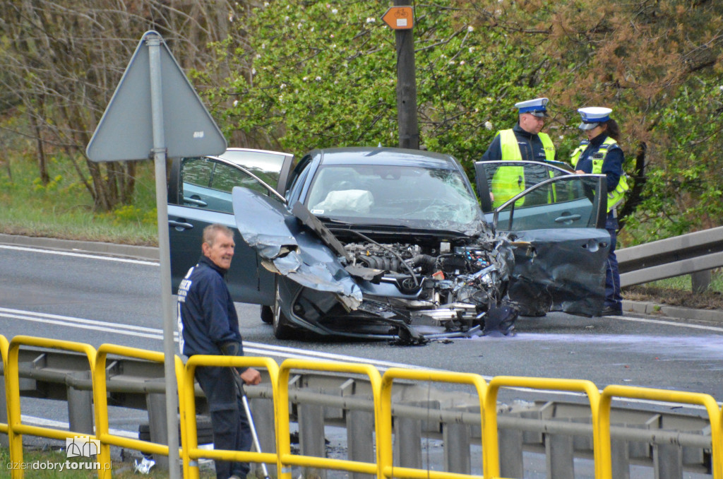 Wypadek między Toruniem, a Bydgoszczą