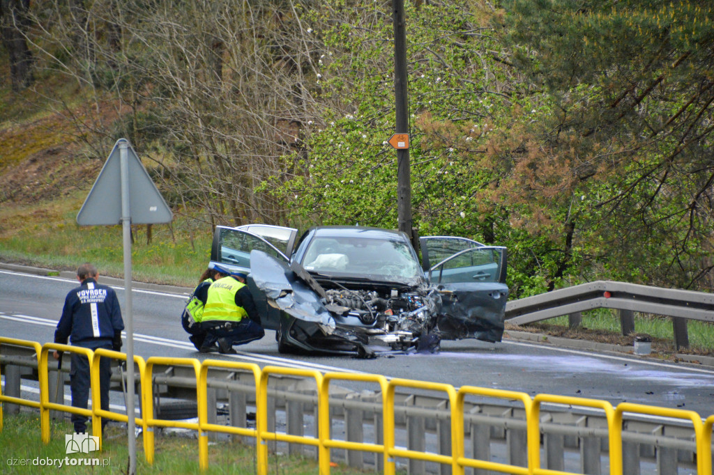Wypadek między Toruniem, a Bydgoszczą