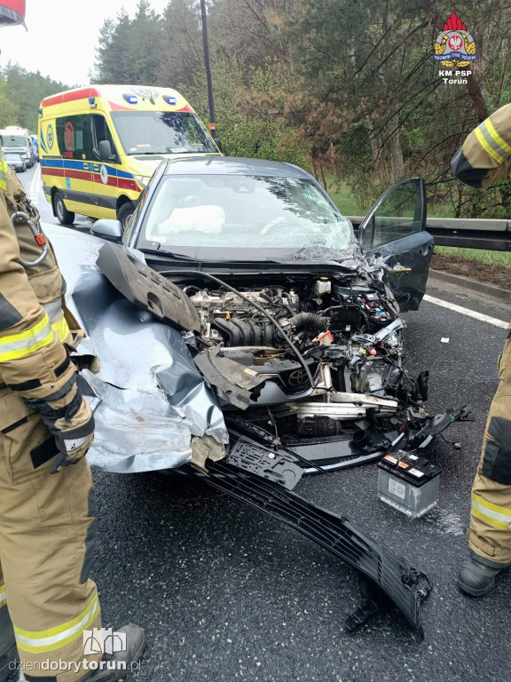 Wypadek między Toruniem, a Bydgoszczą