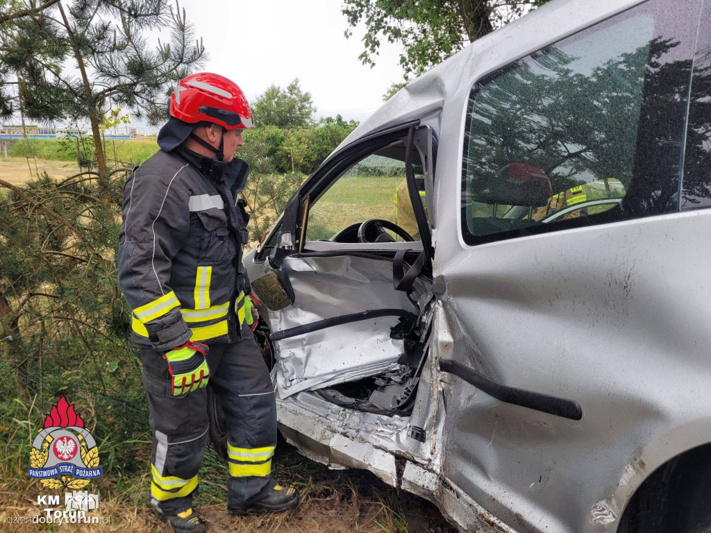 Niebezpieczne chwile na Szosie Bydgoskiej. Trzy osoby ranne