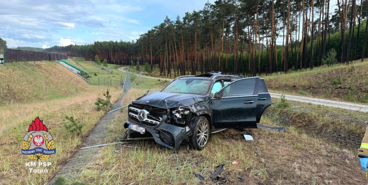 Wypadek na A1 pod Toruniem