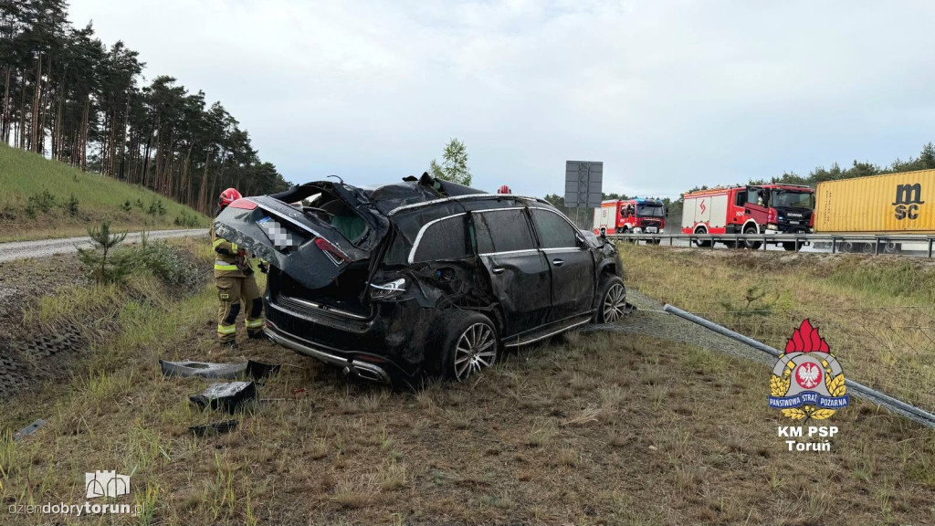 Wypadek na A1 pod Toruniem