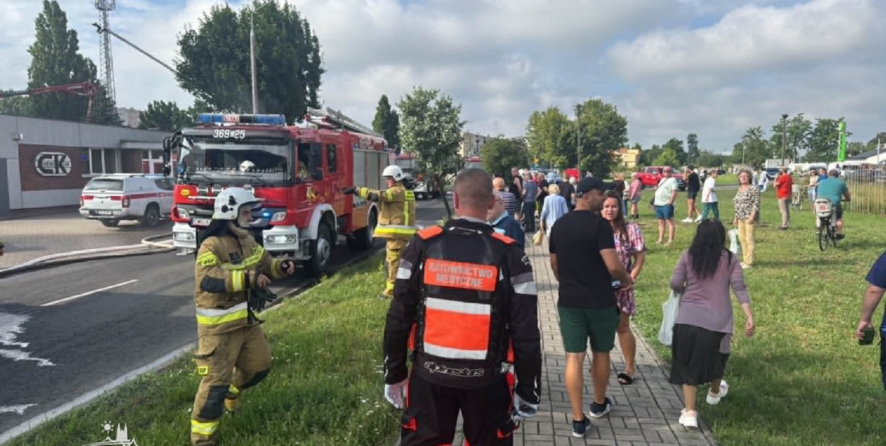 Groźny pożar we Włocławku