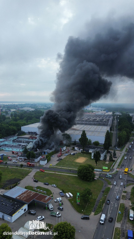 Groźny pożar we Włocławku