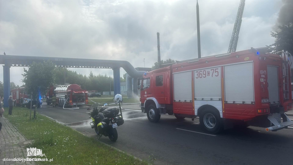 Groźny pożar we Włocławku