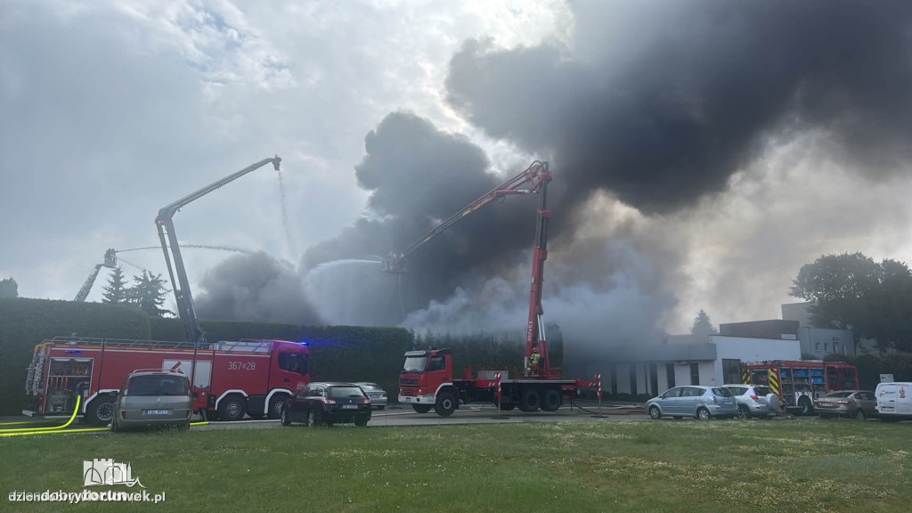 Groźny pożar we Włocławku