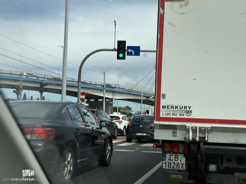 Na Szosie Lubickiej spłonął bus