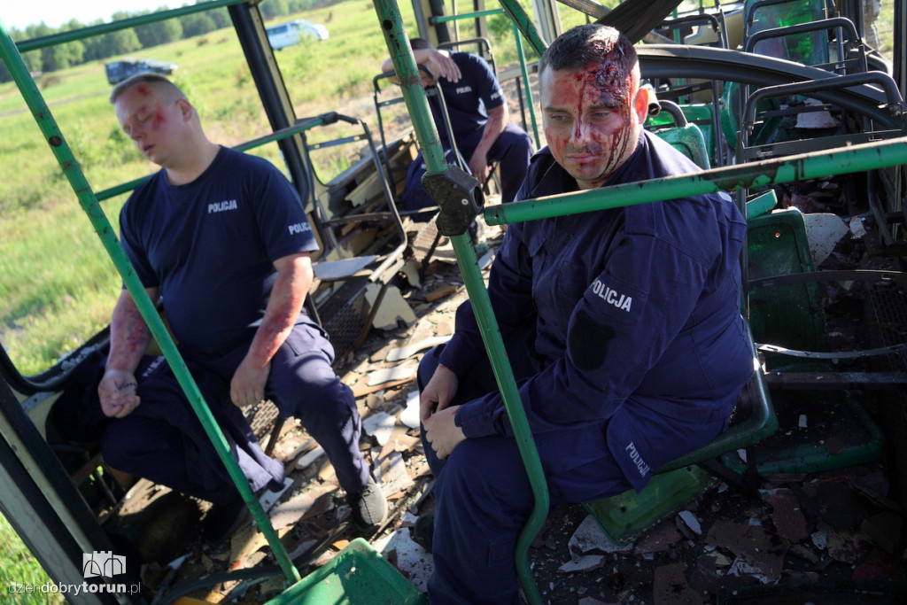 Eksplozje, dym i tramwaje na poligonie