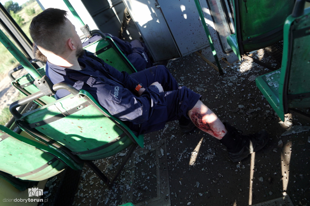 Eksplozje, dym i tramwaje na poligonie