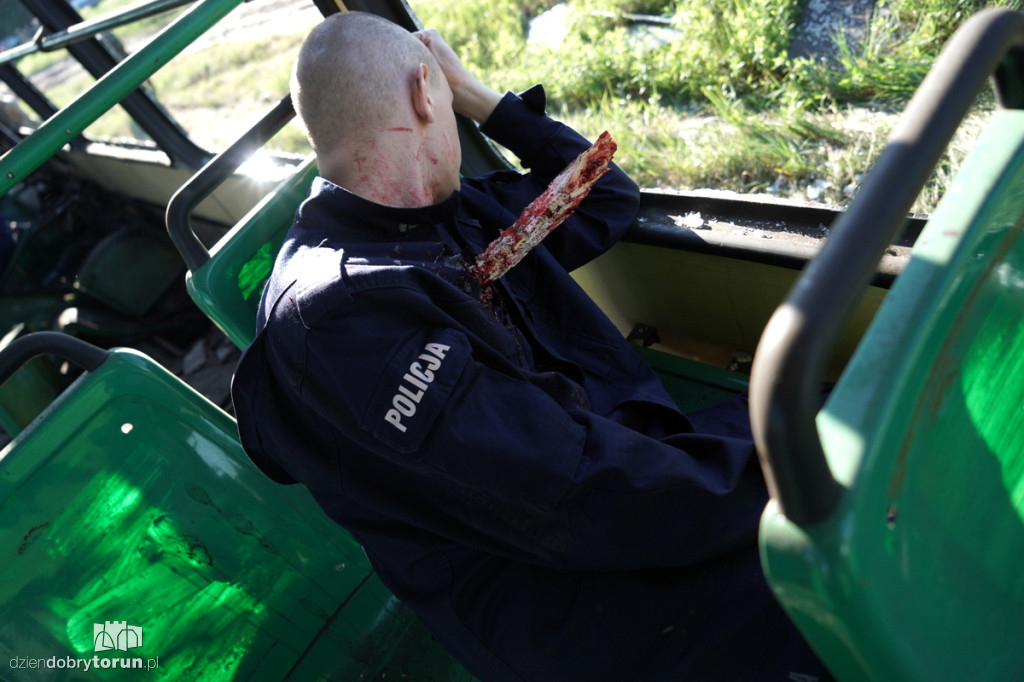 Eksplozje, dym i tramwaje na poligonie