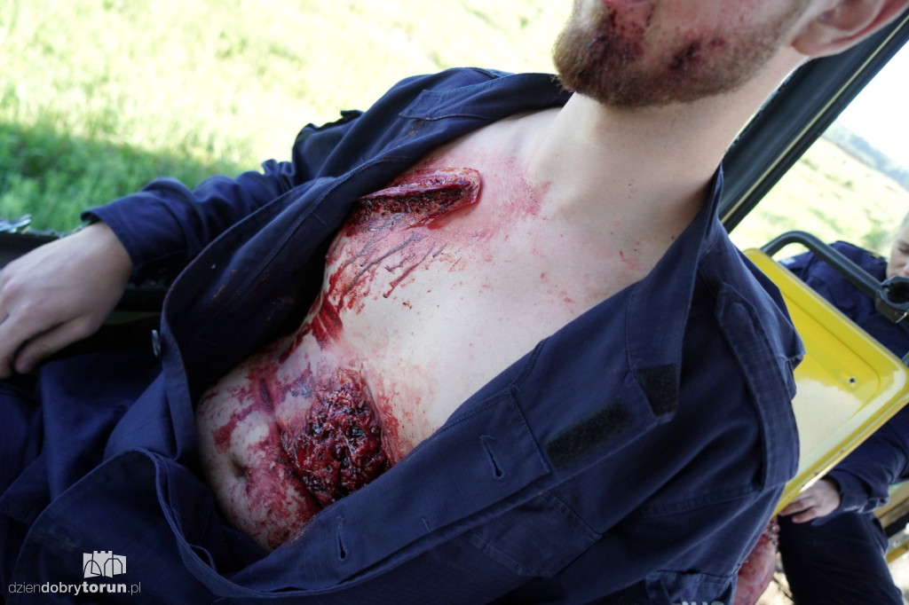 Eksplozje, dym i tramwaje na poligonie