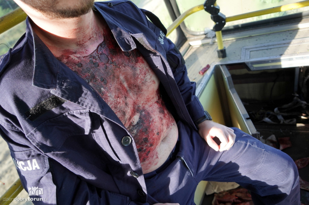 Eksplozje, dym i tramwaje na poligonie