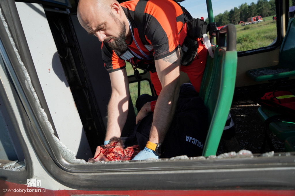 Eksplozje, dym i tramwaje na poligonie