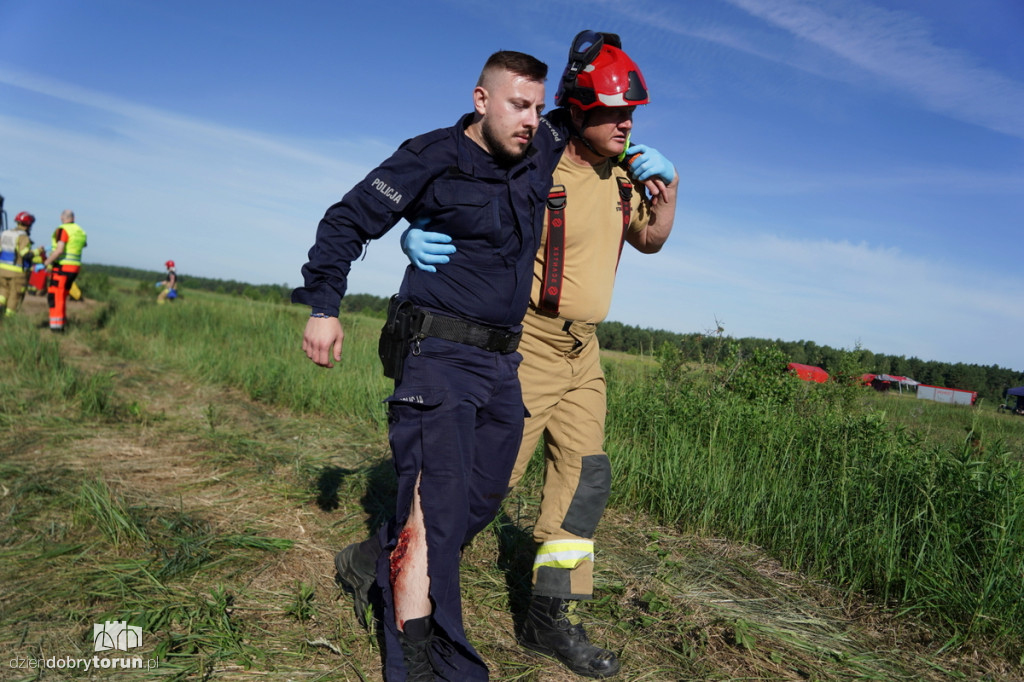 Eksplozje, dym i tramwaje na poligonie