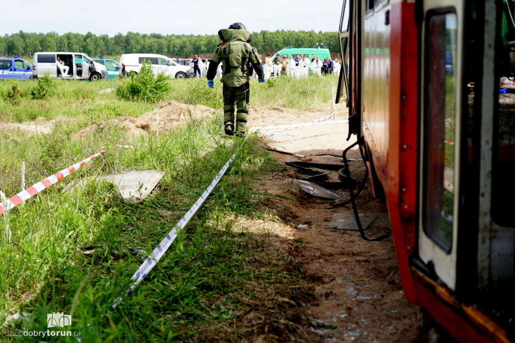 Eksplozje, dym i tramwaje na poligonie