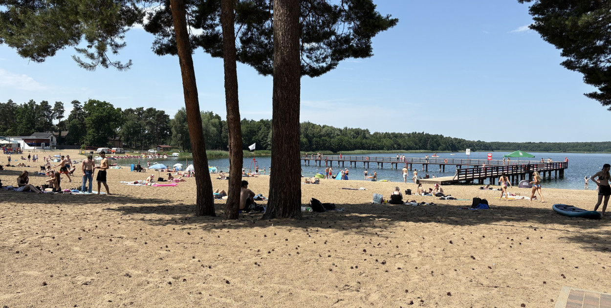 Plaża w Kamionkach Małych