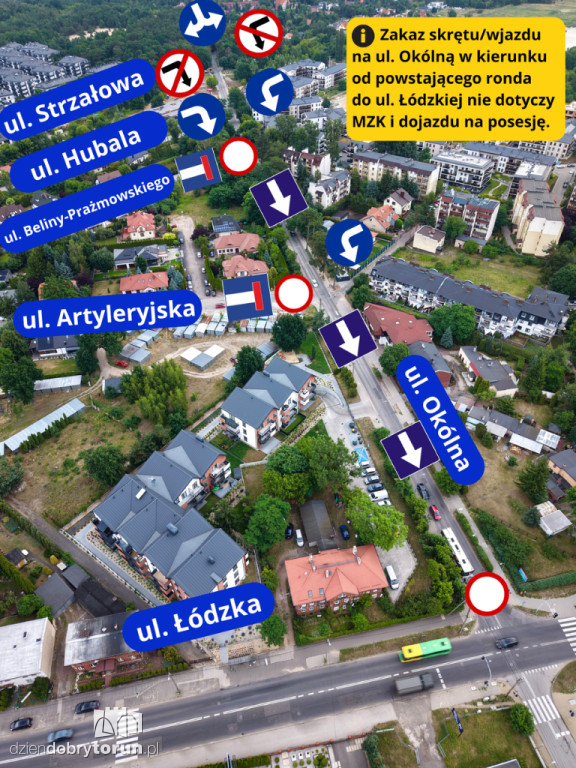 Tak będzie wyglądać ruch na Okólnej