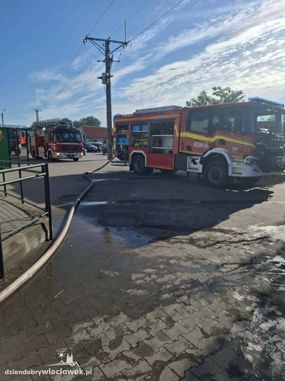Pożar w markecie Biedronka w regionie