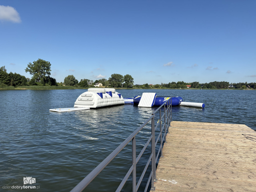 Plaża nad Jeziorem Zamkowym w Wąbrzeźnie