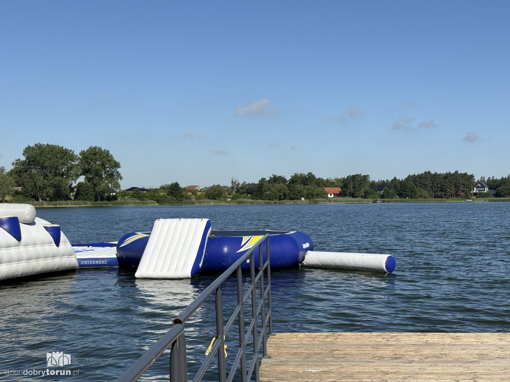 Plaża nad Jeziorem Zamkowym w Wąbrzeźnie