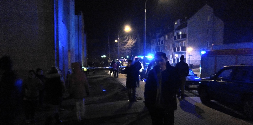 Ewakuację rozpoczęto po godz. 20 fot. K.Fus