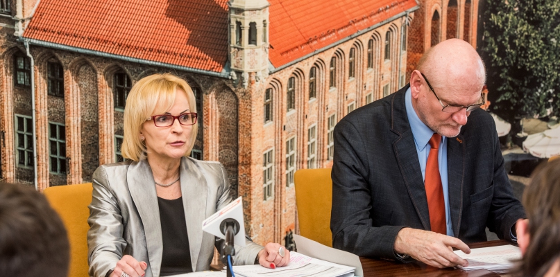 Anna Łukaszewska i Michał Zaleski na konferencji, fot. Tomasz Berent