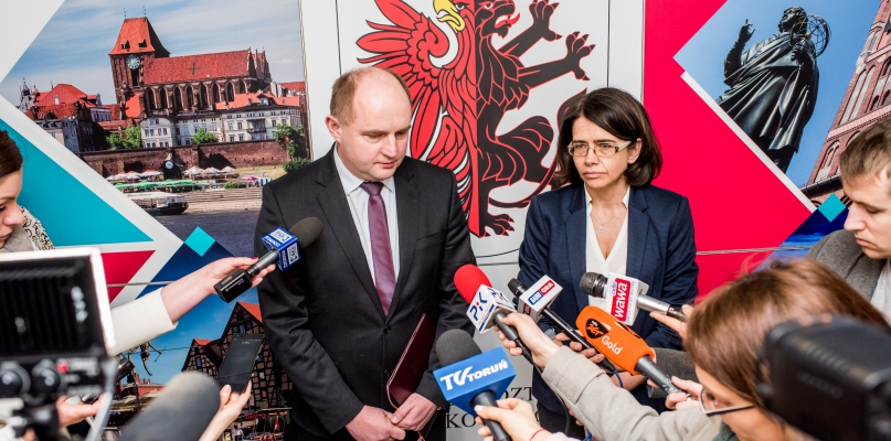 Piotr Całbecki z Anną Strużyńską, fot. Tomasz Berent