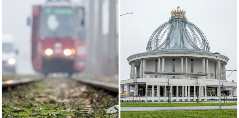 Czy do kościoła redemptorystów dojedziemy za kilka lat tramwajem? Fot. Tomasz Berent