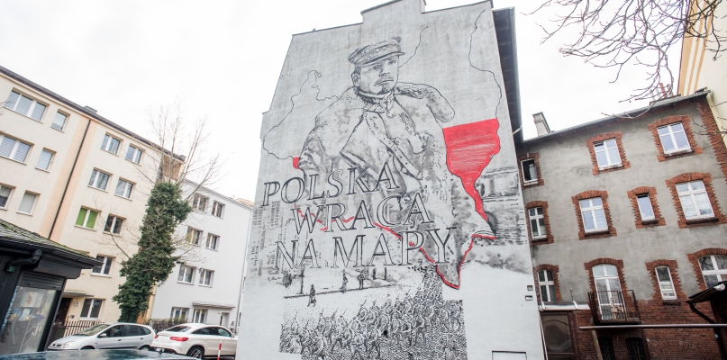 Józef Haller na budynku przy ul. Gałczyńskiego 48, fot. Tomasz Berent