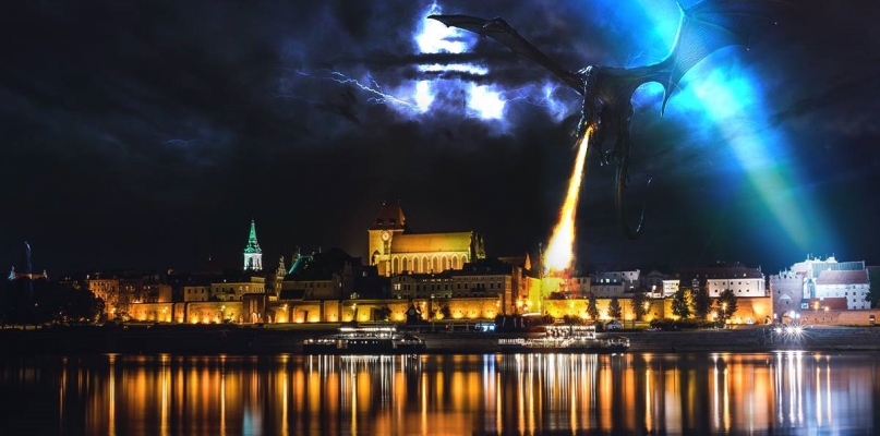 Latający smok w Toruniu!? To nie żart! Gdzie go widziano?