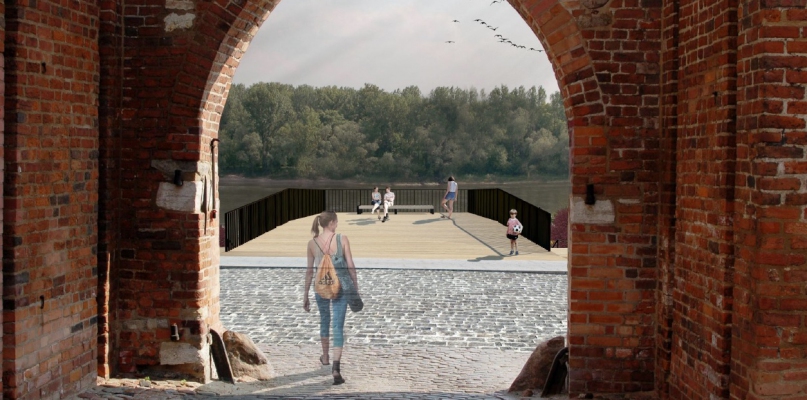 Tak prezentuje się wizualizacja Bulwaru Filadelfijskiego fot. Riegel Riewe Architekci Sp. z o.o. 