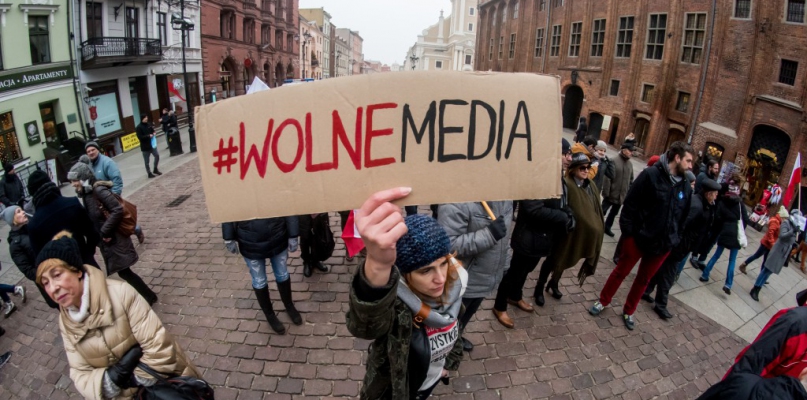 Torunianie spontanicznie zorganizowali protest w ciągu dwóch godzin, fot. Tomasz Berent