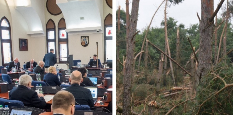 O wsparciu dla poszkodowanych gmin rozstrzygną m.in. toruńscy radni. Fot. Tomasz Berent