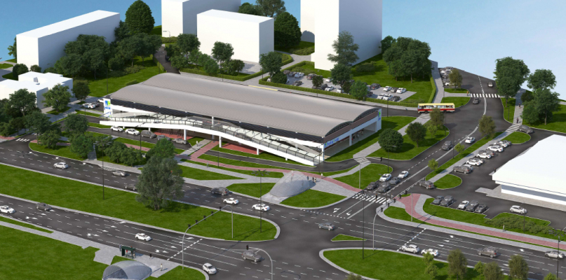 Tak ma wyglądać parking park & ride przy ul. Dziewulskiego, źródło: Miejski Zarząd Dróg, projekt biura architektonicznego ComProjekt