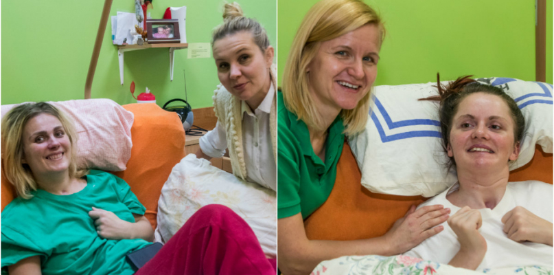 Magda (z lewej) i Marzena (z prawej) to kolejni wybudzeni pacjenci w fundacji, fot. Tomasz Berent