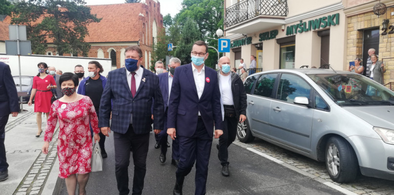 Mateusz Morawiecki gościł w Kowalewie Pomorskim na początku lipca    Fot. Redakcja