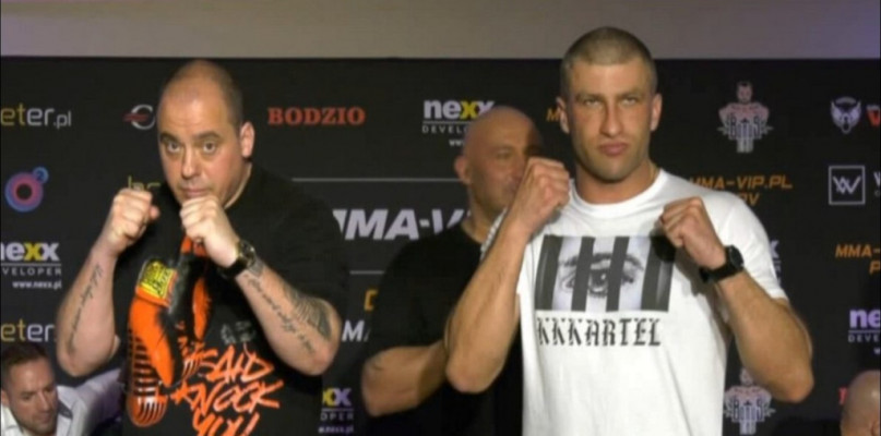 Kazik Klimat Kartel po lewej   Fot. Facebook MMA VIP