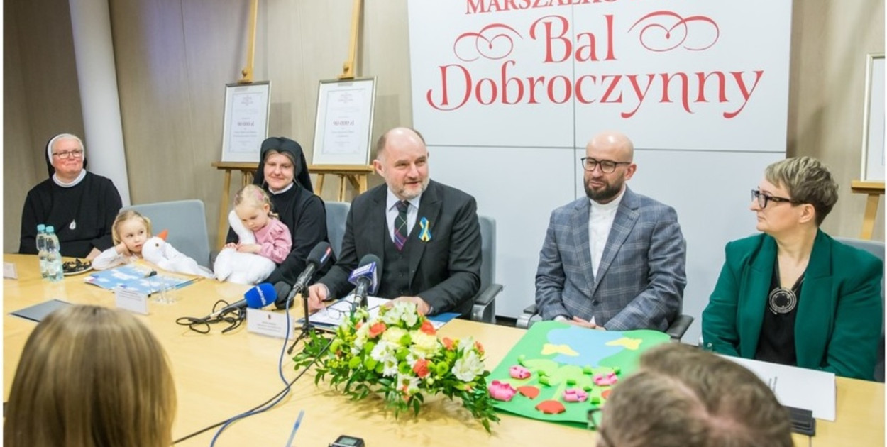 Konferencja podsumowująca XI Marszałkowski Bal Dobroczynny, fot. Andrzej Goiński