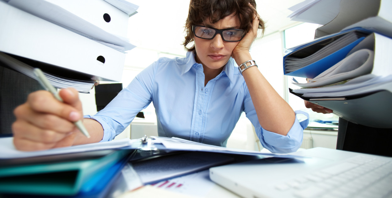 Osoba pracująca. Depositphotos