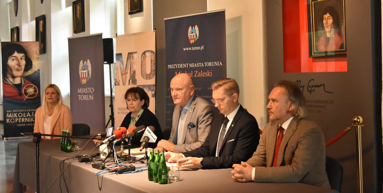 Konferencja dotycząca wystawy. Zdjęcie: Weronika Polichnowska 