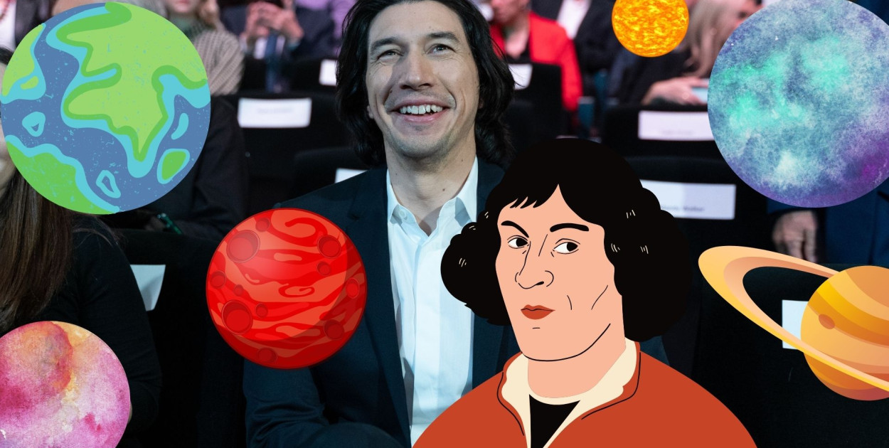 Zdjęcie oryginalne: Adam Driver fot. Katarzyna Rybarczyk. Nałożony kolarz : Weronika Polichnowska