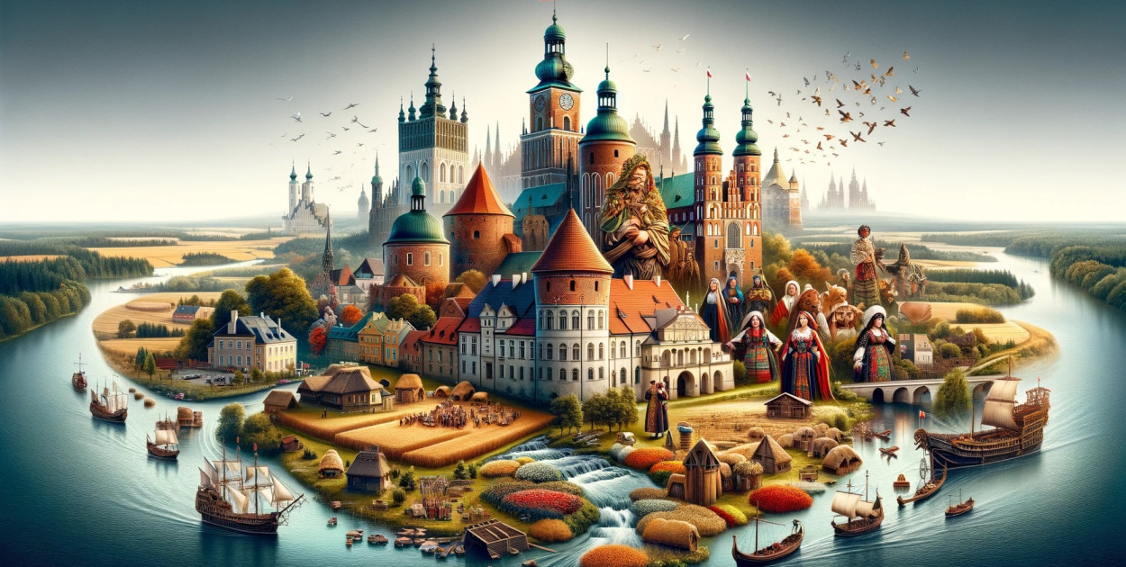 Województwo kujawsko-pomorskie, obraz wygenerowany przez sztuczną inteligencję