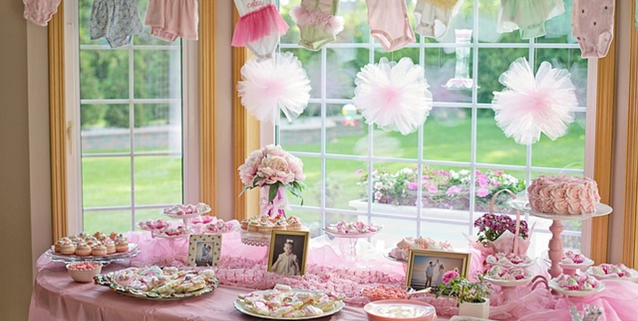 Przemyślane dekoracje na baby shower