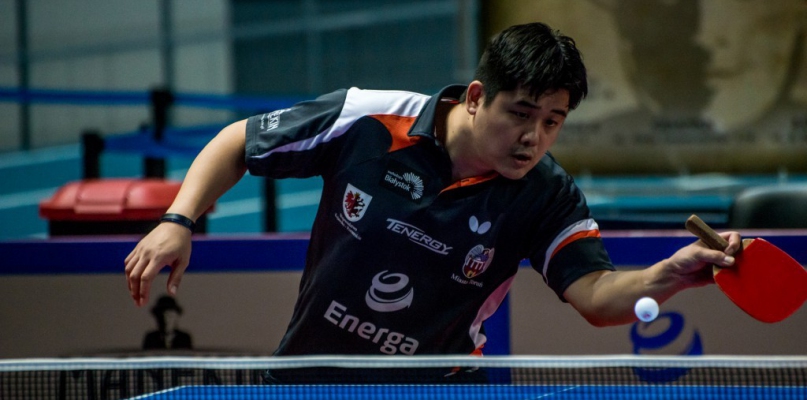 Cazuo Matsumoto wygrał swój meczem z Chińczykiem Xu Hui   Fot. T. Berent