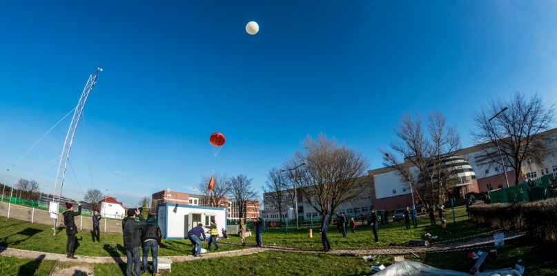 Balon poleciał w stratosferę bez gondoli, fot. Tomasz Berent