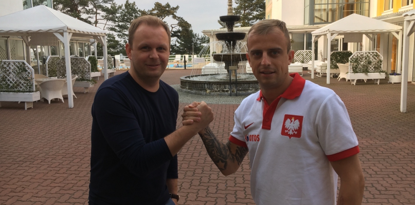 Paweł Frelik w towarzystwie Kamila Grosickiego   Fot. Nadesłana