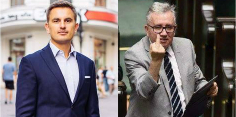 Na argumenty toruńskiego parlamentarzysty poseł PiS odpowiedział... środkowym palcem, fot. nadesłane