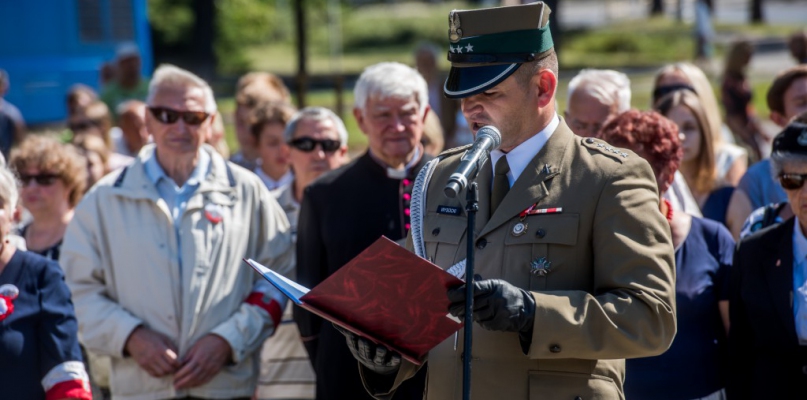 Podczas obchodów rocznicy wybuchu II Wojny Światowej odczytano Apel Pamięci, fot. Tomasz Berent