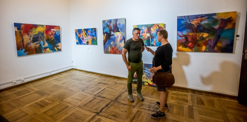 Wystawę można oglądać w galerii Teatru Muzycznego fot. Tomasz Berent