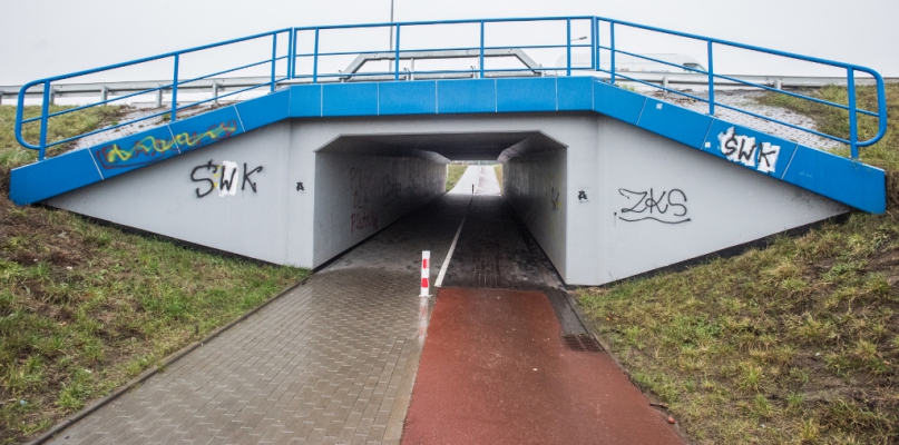 Pod drogą krajową nr 91 - przy granicy Torunia z gminą Łysomice - może powstać tunel podobny do tego z trasy wschodniej w pobliżu ul. Rypińskiej, fot. Tomasz Berent